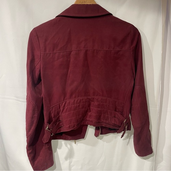 Club Monaco Burgundy Utility Jacket - Picture 4 of 4